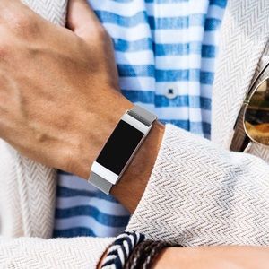Fitbit barge 3 band SILVER